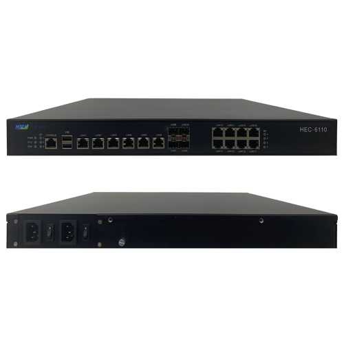 HEC-6110 19’@1U 前出线无风扇工业网关平台
